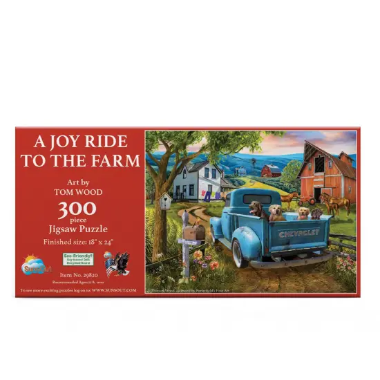 Sunsout A Joy Ride to the Farm 300 pc Jigsaw Puzzle 29820 {4}