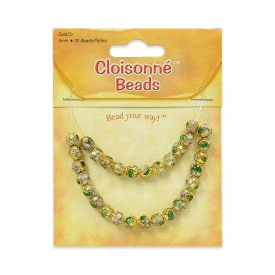 6 Packs of Cloisonné Beads Pack of 30 Beads {1}