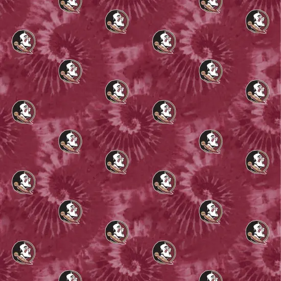 Sykel Enterprises-Florida State University Cotton Fabric-FSU Seminoles Tie Dye Cotton Quilting Fabric {1}