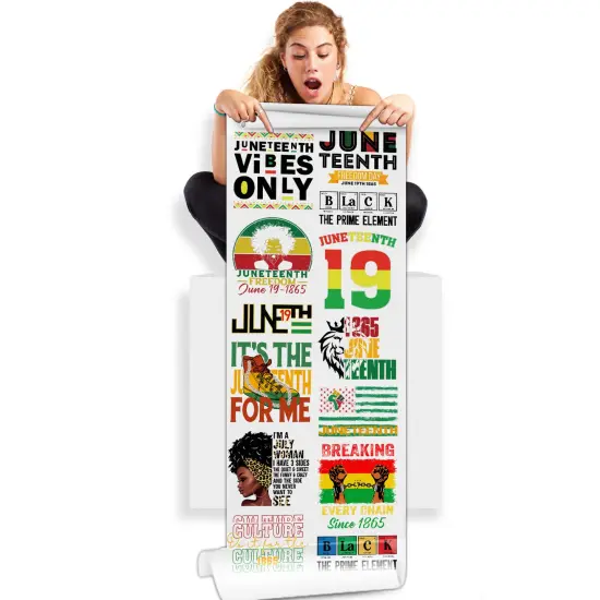 Juneteenth Direct-to-Film Gang Sheets: Honoring Black History at 22x60 {1}