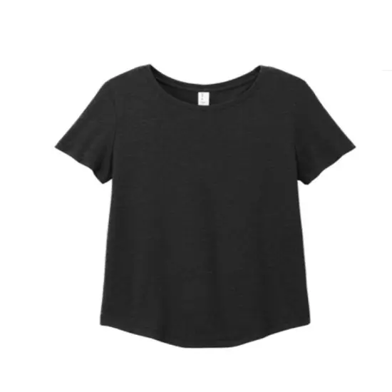 Allmade&reg; Women&rsquo;s Relaxed Tri-Blend Scoop Neck Short Sleeve Tee Space black {1}