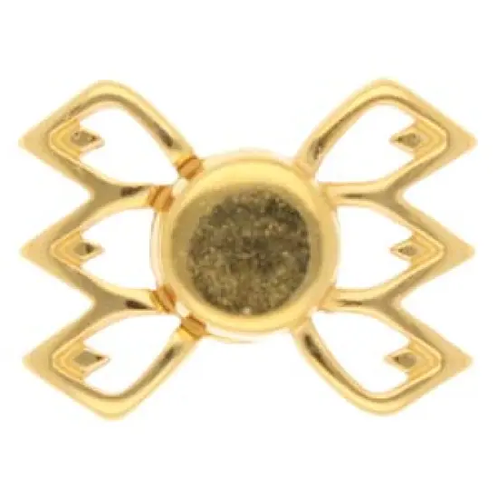 Fylakopi III, Gemduo Magnetic Clasp 24K Gold Plate, 1 piece {3}