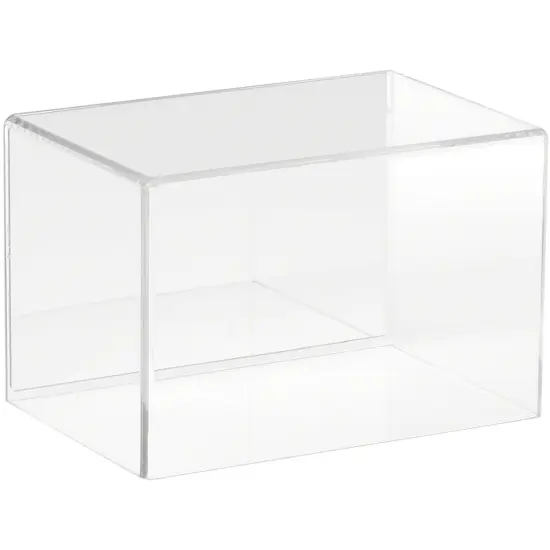 Plymor Clear Acrylic Display Case with No Base (Mirror Back), 6" W x 4" D x 4" H {1}