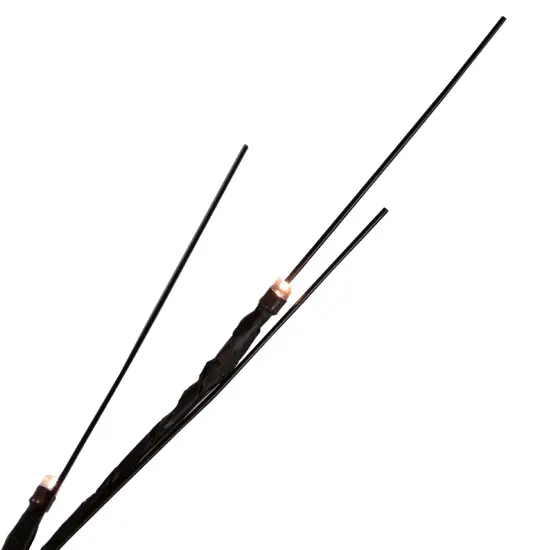 Northlight Pre-Lit Halloween Twig Tree - Black - 39" - Warm White LED Lights {5}