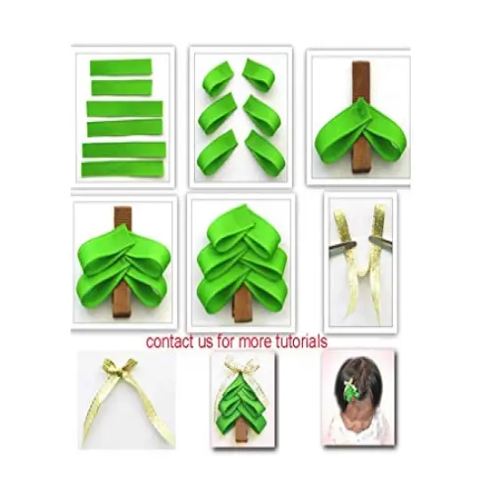 Q-YO Holiday Christmas Grosgrain Ribbon Set for Gift Package Wrapping, Hair Bow Clip Accessory Making, Crafting, Wedding Decor. (60yd(12x5yd) 3/8" Grosgrain Ribbon-Xmas) {3}