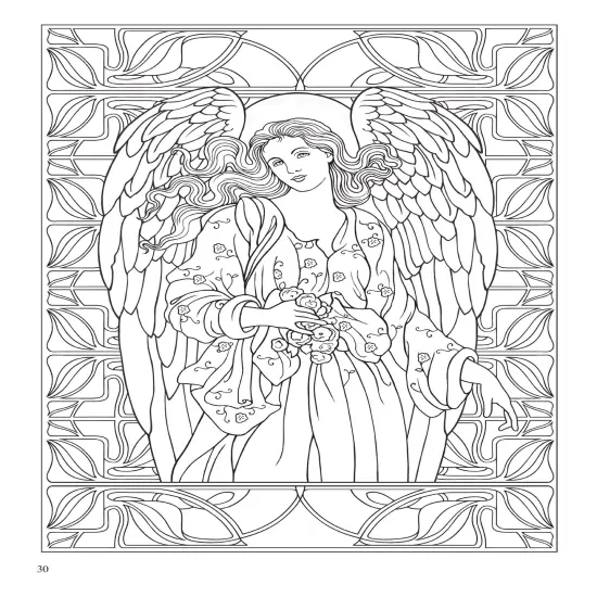 Angels Coloring Book-Softcover {5}