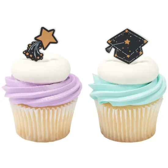 Shoot For The Stars DecoPics Cupcake Decorations, 12ct {6}