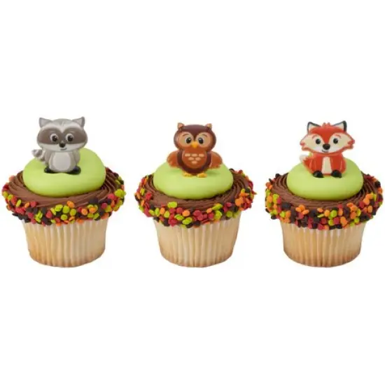 Woodland Animals Cake Cupcake Rings - 12ct per order {1}