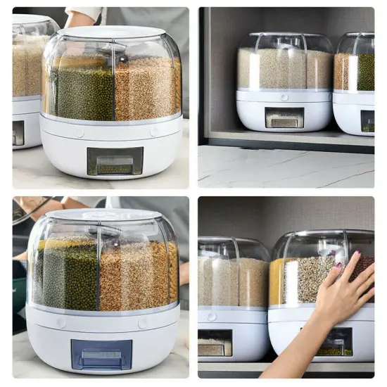 10KG Cereal Dispenser Rice Grain Dry Food Container {2}