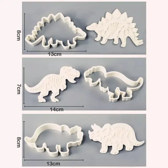 Set of 3 Dinosaur Cookie Cutter {5}