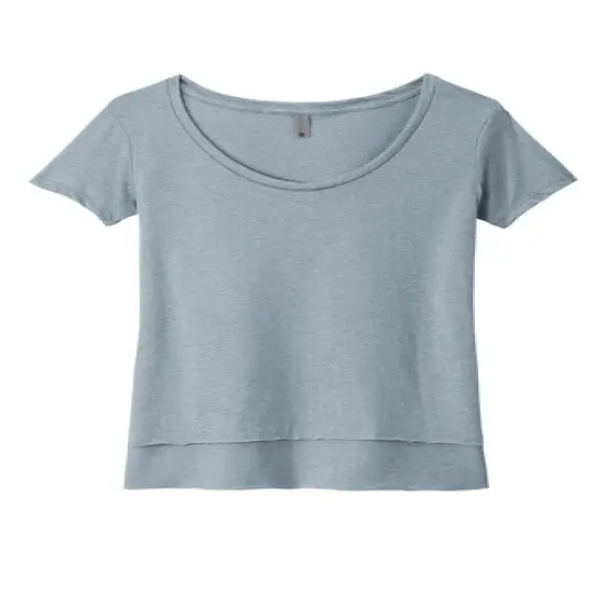 Next Level&reg; Women&rsquo;s Festival Scoop Neck Tee Stonewash denim {1}
