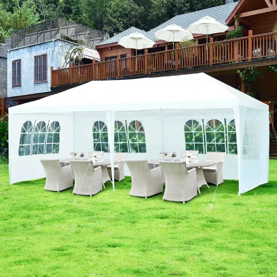 10 x 20 Feet Outdoor Party Wedding Canopy Tent with Removable Walls and Carry Bag {2}