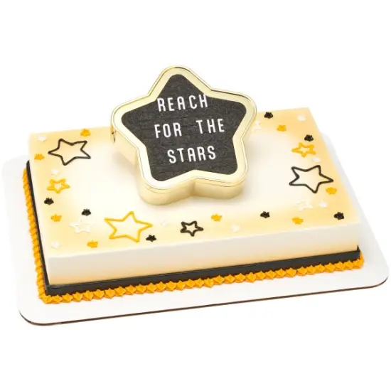 Star Grad Letter Board DecoSet Cake Decoration {6}