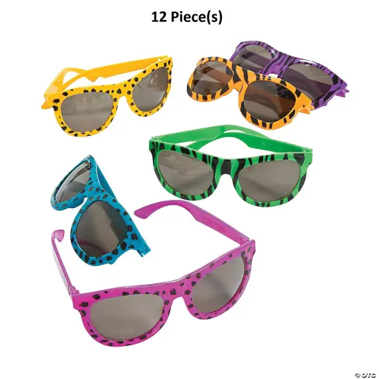 Kids Bright Animal Print Sunglasses - 12 Pc. {1}