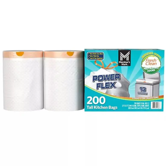 Power FlexTall Kitchen Trash Bags Fresh Scent {6}