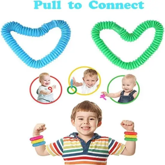 Kitcheniva Fidget Tubes Pop Toy Set For Children And Adult {4}