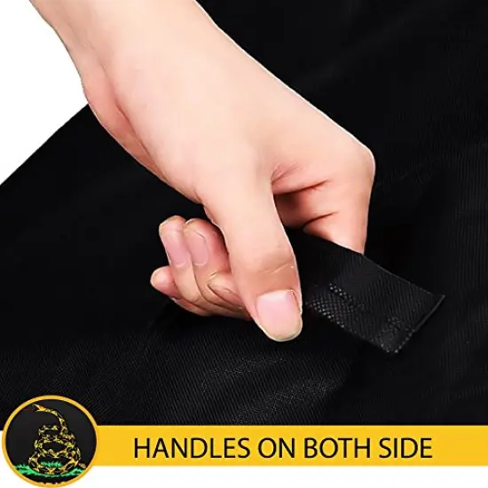 G128 Don't Tread On Me Gadsden Grill Cover | 72 inch | Gas Grill Cover Waterproof, UV Resistant BBQ Grill Cover, Fits Most Brands of Grills {4}