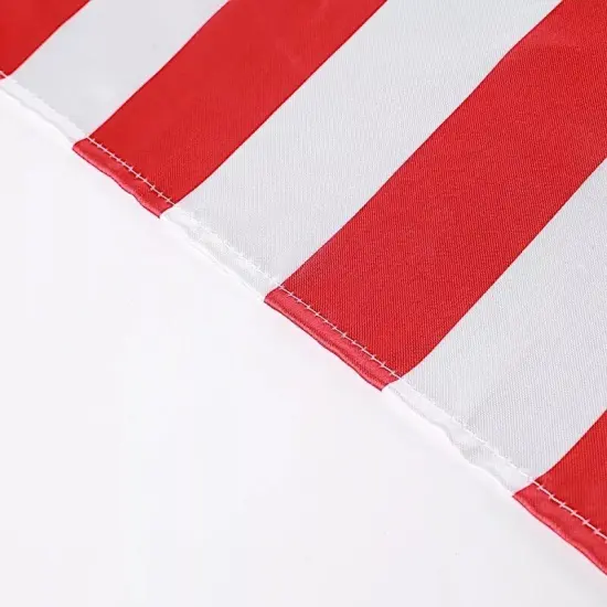 5 RED WHITE 20x20" Stripes Satin Table Napkins {5}