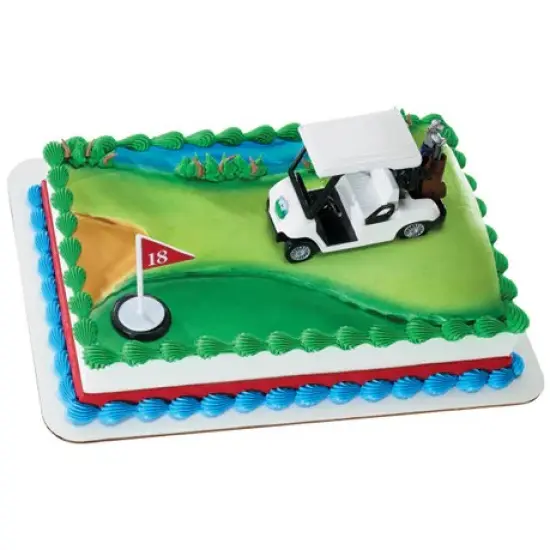 Heading for the Green Golf Cart Cake Kit 2 Piece {1}