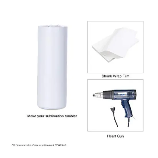 2 Pieces Sublimation Blanks Skinny Tumbler White 20 OZ Straight Double Wall Stainless Steel Tumbler with Metal Straw Tumbler Cups for Tumbler Heat Press Machine Heat Transfer {5}