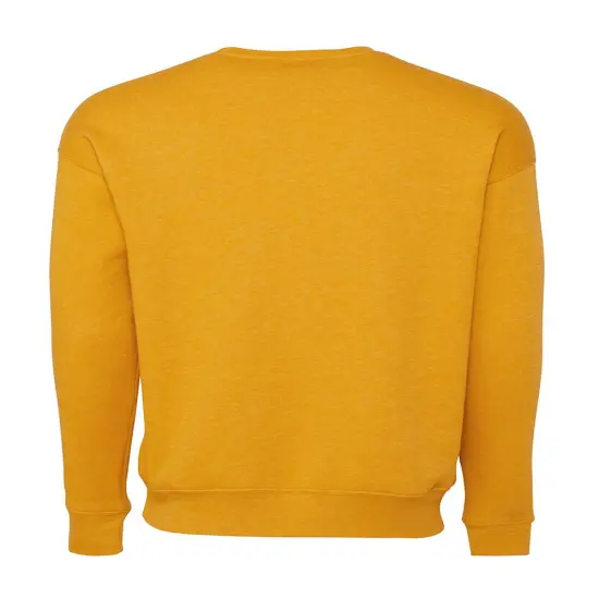BELLA + CANVAS&reg; Sponge Fleece Drop Shoulder Crewneck Long Sleeve Sweatshirt Heather dust {5}