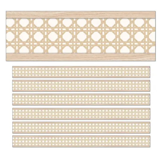 True to You Woven Cane Straight Bulletin Board Borders, 36 Feet Per Pack, 6 Packs {1}