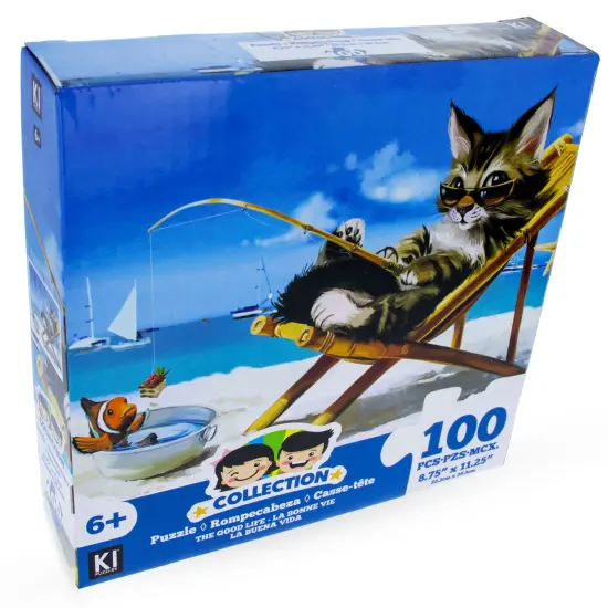 100 Piece Cat on Vacation Puzzle {1}