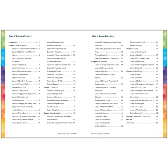Spectrum Gr7 Language Arts Workbook {3}