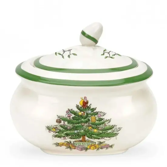Spode Christmas Tree Sugar & Creamer Set, 16 oz. Sugar & 8 oz. Creamer {4}
