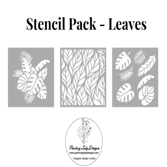 Stencil Pack Leaves Designs {1}