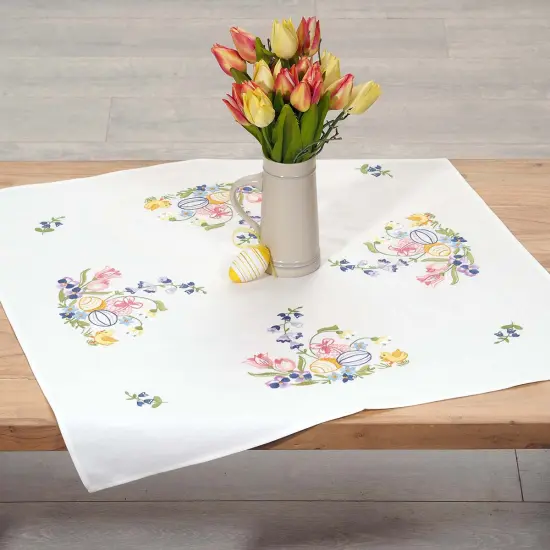 HerrschnersEaster Joy Table Topper Stamped Embroidery Kit Multi {1}