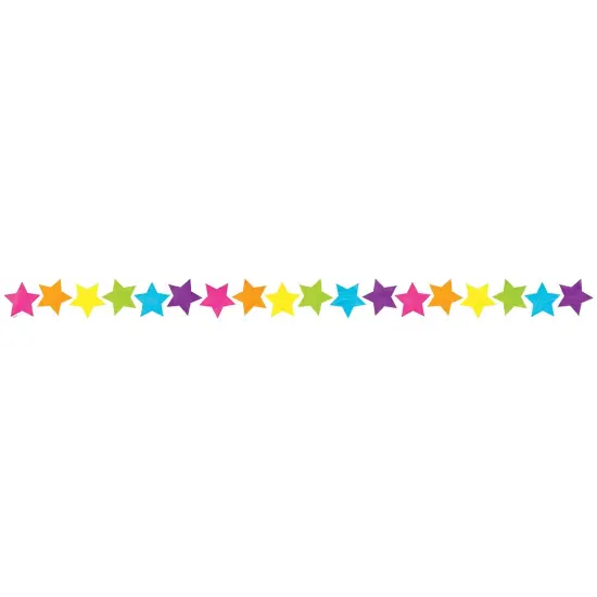 Brights 4Ever Stars Die-Cut Border Trim, 35 Feet Per Pack, 6 Packs {3}