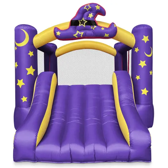 Cloud 9 Inflatable Bounce House and Blower, Wizard Theme Bouncer for Kids with Slide and Jumping Area {3}