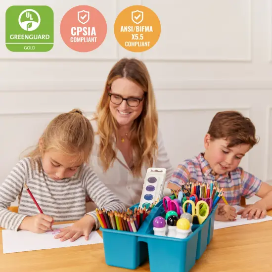 24in x 48in Rectangular Hardwood Table with 22in Legs, Kids Furniture Honey {5}