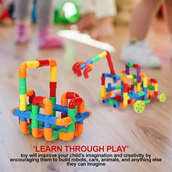 STEM Building Blocks Toy for Kids, Educational Toddlers Preschool Brain Toy Kit, Constructions Toys for 3 4 5 6 7 8 Years Age Boys and Girls &ndash; Creativity Kids Materials Toys {1}