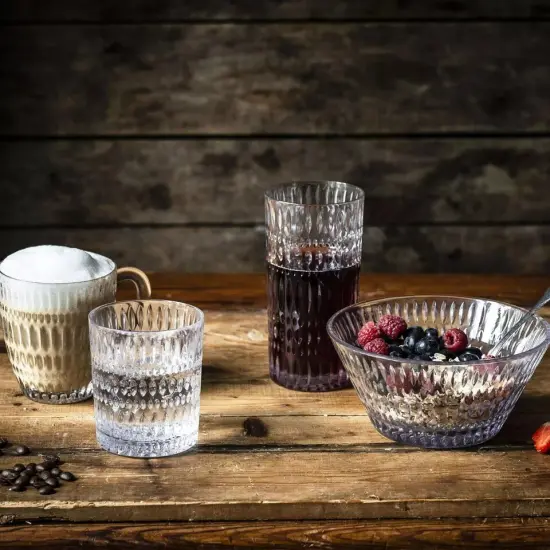 Nachtmann Ethno Bowls, Clear 6.5 Inch Crystal Bowls, Set of 2 {2}