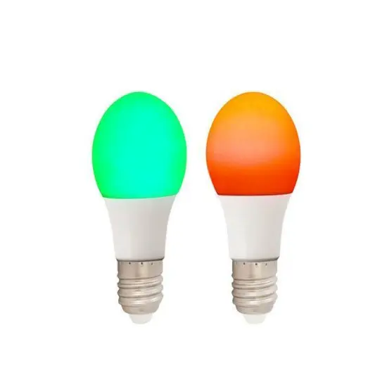 Red and Green Holiday LED Light Bulbs. {1}