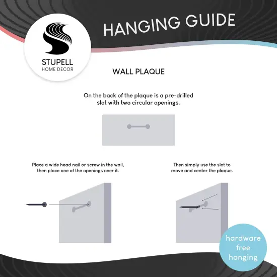 Stupell Industries Hang Your Antlers Rustic Wall Plaque Art {5}