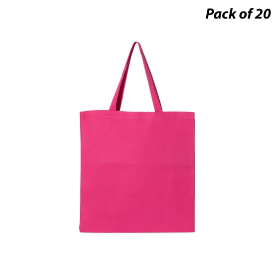 Q-Tees&reg; Promotional Tote Hot pink {1}