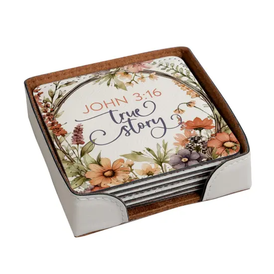 John 3:16 Coasters - Set of Four Coasters {1}