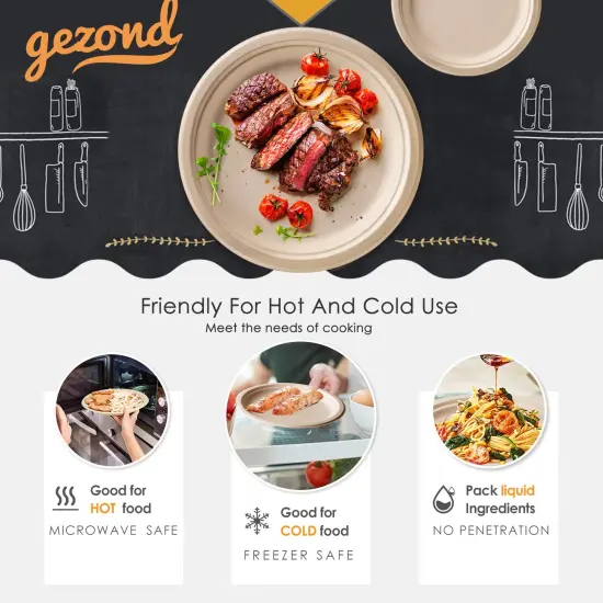 250 Pieces Disposable Paper Plates Set, Compostable Plate Sugarcane Utensils Eco Friendly Dinnerware Kit Includes 50 Biodegradable Plates, Forks, Knives and Spoons for Brithday Party Camping {3}