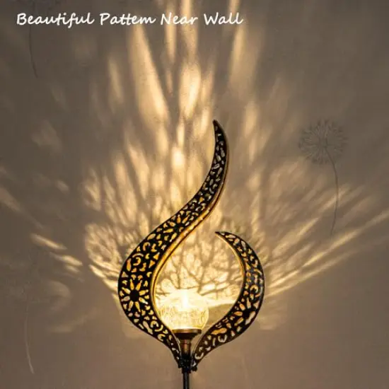 Outdoor Solar Lights Garden Stake Lights, Crackle Glass Globe,Waterproof LED Christmas Gift Fairy Lights for Pathway,Lawn,Patio or Courtyard (Bronze) {1}