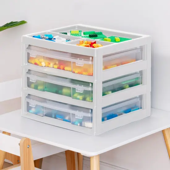 IRIS USA Plastic Scrapbook Storage Cart {5}