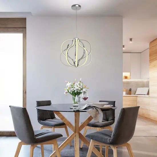 Modern Dimmable Warm White LED Chandelier {6}
