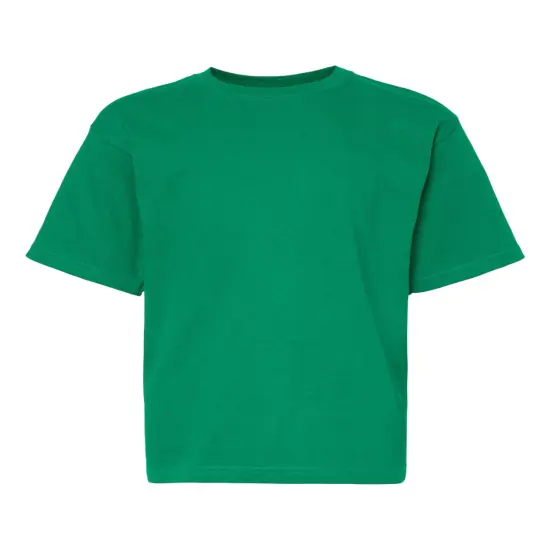 M&O&reg; Youth Gold Soft Touch Crewneck Short Sleeve T-Shirt Fine kelly green {1}