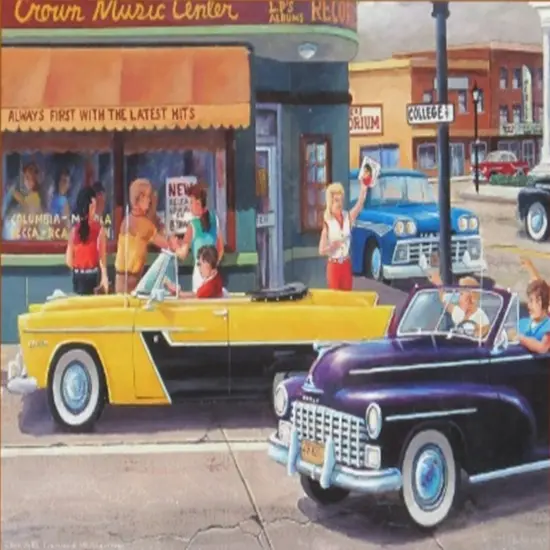 Sunsout The Past Lane 35 pc Jigsaw Puzzle 99126 {1}