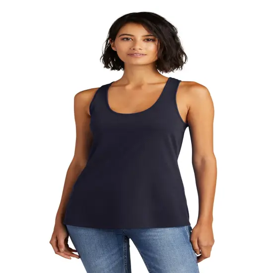 District&reg; Women&rsquo;s Racerback Tank Recycled Blend Scoop Neck Tee New navy {1}