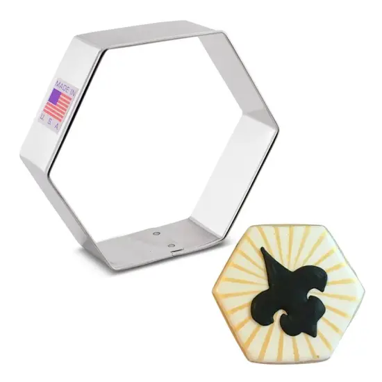 Ann Clark Hexagon Cookie Cutter, 3 1/2" 3 1/2" {1}