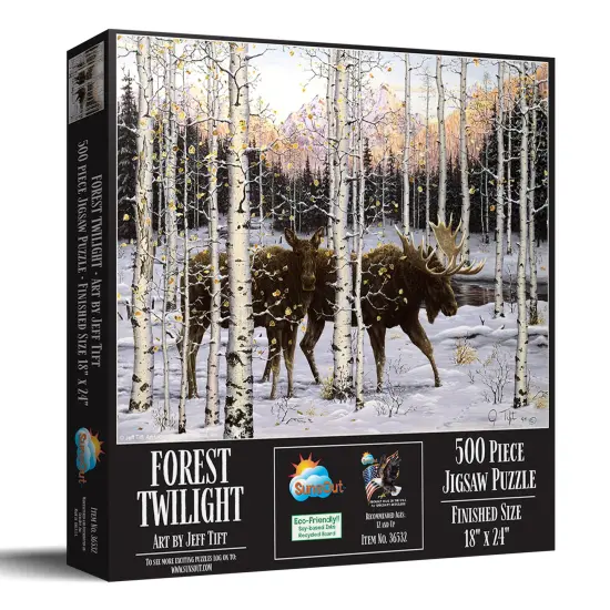 Sunsout Forest Twilight 500 pc Jigsaw Puzzle 36532 {3}