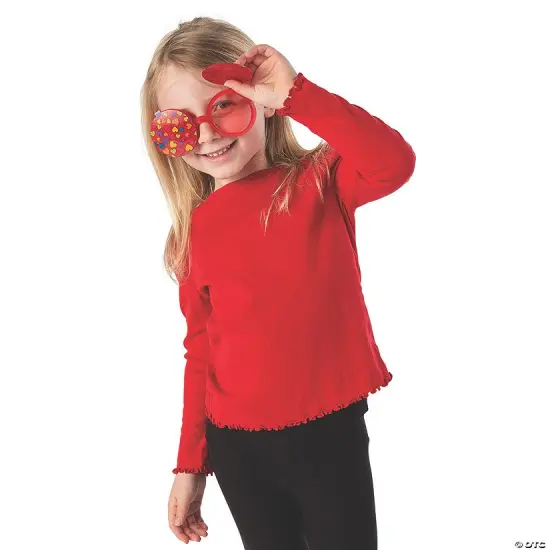 Kids Flip-Up Valentine Hearts Sunglasses 6 Pc {2}